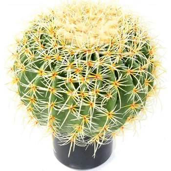 umělá květina Umělý Kaktus koule v květináči, 35cm