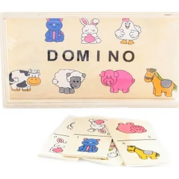 Lamps Dřevěné domino zvířátka