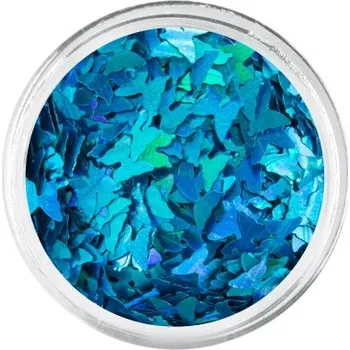 Nailee Zdobení nehtů - Motýlci holografické tyrkysové 08