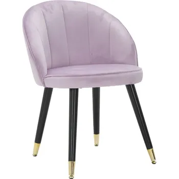 Křeslo Sametové křeslo Mauro Ferretti Laris 57x58x80 cm, růžová/černá/zlatá