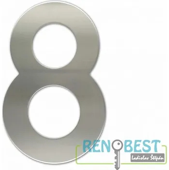 SATOS Číslice "8" fasádní 200mm NEREZ Povrchová úprava: nerez, Délka: 200 mm