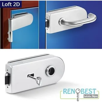 Dveřní kování AC-T Sada OV nerez Loft 2D Typ klíče: FAB
