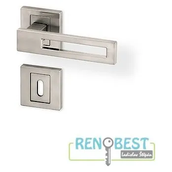 Dveřní kování AC-T Dveřní kování SHANE R HR efekt nerez Provedení: pro klíč - BB, Povrchová úprava: nerez