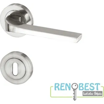 Stavebniny AC-T Dveřní kování ULM R efekt nerez Provedení: pro vložku - PZ, Povrchová úprava: nerez