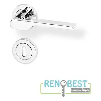 Dveřní kování AC-T Dveřní kování BRONCO R chrom KK Provedení: pro vložku - PZ, Povrchová úprava: chrom