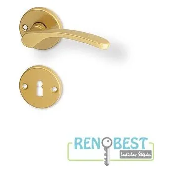 Dveřní kování AC-T Dveřní kování VIOLA R zlatá lak Provedení: pro klíč - BB