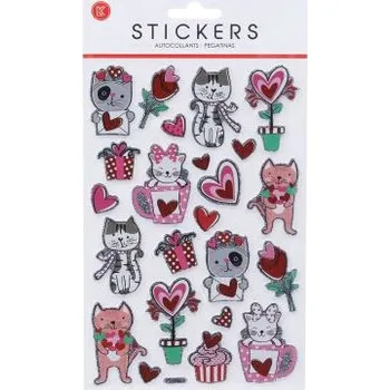 samolepka Wiky Samolepky 25x14,5 cm Kočky