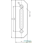 ROSTEX Plech ochranný š. 95 mm Povrchová úprava: nerez mat