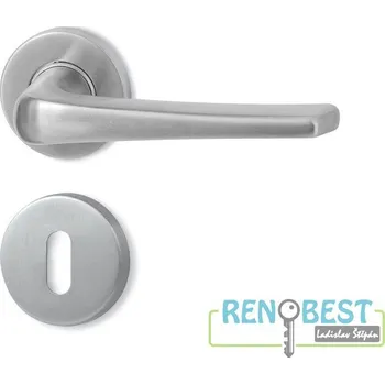 Dveřní kování HOLAR Dveřní kování METAL EXTRA ME 15 LIGHT s kulatou rozetou Provedení: pro vložku - PZ, Povrchová úprava: nerez mat