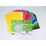 Karton kreslící barevný A4/60/180g - mix 12 barev