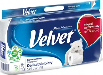 Toaletní papír Velvet Gently White 3vrstvý 8 ks