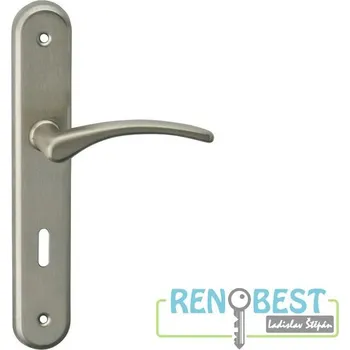 Dveřní kování AC-T Dveřní kování VIOLA OV matný nikl Rozteč: 72 mm, Provedení: klika levá PZ/koule, Povrchová úprava: nikl mat.