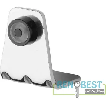 Zarážka dveřní úhelník ROSTEX Povrchová úprava: chrom nerez