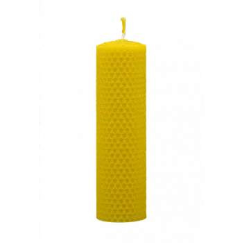 Svíčka Pleva Svíčka ze včelího vosku, šíře 40 mm výška 133 mm