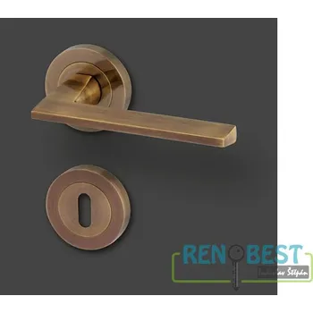 Stavebniny AC-T Dveřní kování DRESDEN R bronz Provedení: pro vložku - PZ, Povrchová úprava: bronz