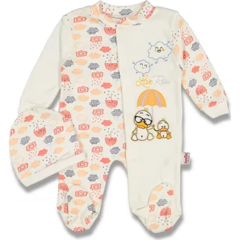 Kojenecký overall Dívčí overal a čepice Mráčky 68