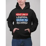 Pánska mikina Richard Barva: Černá, Velikost: XS