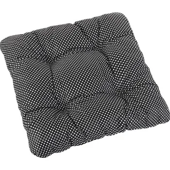 Podsedák Sedák ADÉLA prošívaný 40x40 cm puntík černobílý SKLADEM POSLEDNÍ 1KS