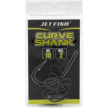 Rybářský háček Jet Fish Háčky Curve Shank 10 ks Velikost: 6