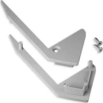 LED lišta Koncovka WIRELI UP-BOLD12 šedá, pár