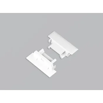 LED lišta Koncovka WIRELI GROOVE14.v2 bílá s otvorem, pár