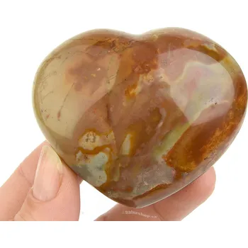 Přírodní kámen Jaspis pestrý srdce (137g)