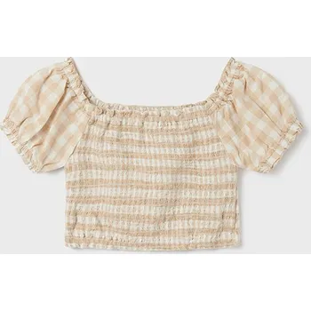 Dívčí tričko Dívčí triko Mayoral 6198 béžová Rozměr: 167 (18 let)