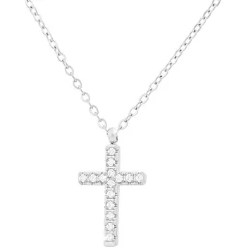 Řetízek biju Řetízek z chirurgické oceli, drobný křížek se zirkony 3001687