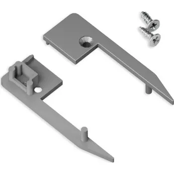 LED lišta Koncovka WIRELI UP-MINI10 stříbrná, pár