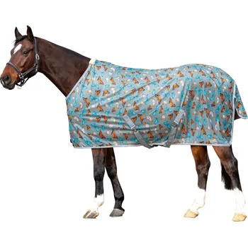 Deka pro koně HKM Deka proti hmyzu Butterfly HKM, light grey Délka zad: 155 cm