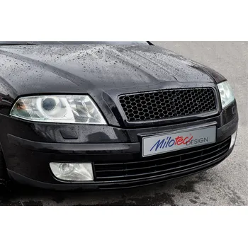 Tuning Sportovní maska s černou plastovou mřížkou Škoda Octavia II 2004-2008 | Milotec