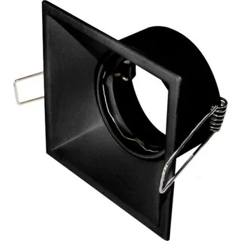 Bodové svítidlo ACA Lighting zapuštěné svítidlo GU10 nastavitelné černá hranaté 90x90 GLGUQ1B