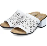 Dámské kožené pantofle 64681-80 Rieker bílá Barva: weiss, Velikost: 42