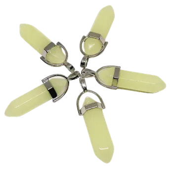 Přívěsek Jadeitový krystal - hexagon