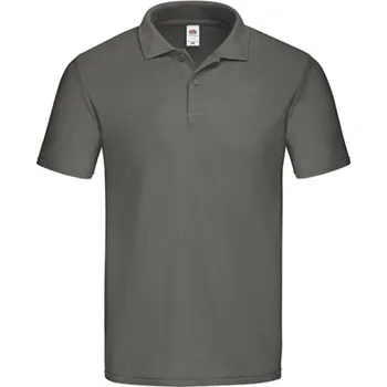 Pánské oblečení Fruit of the Loom Pánská polokošile 63-050-0 Light Graphite -Solid XL