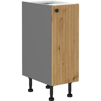 Kuchyňská skříňka Spodní skříňka na nožičkách CARGO 30 D AVA antracit/artisan MDF