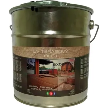Olej na dřevo BBB UV terasový olej 9lt - Transparent BBB BARVY BBB UV 09000 300