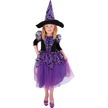 Karnevalový kostým Rappa Dětský kostým čarodějnice fialová čarodějnice /Halloween (S) EKO