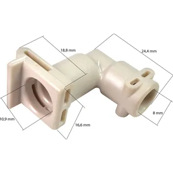 Náhradní díl pro kávovar Spojka pravoúhlá plastová k bojleru kávovaru DeLonghi 5313218931