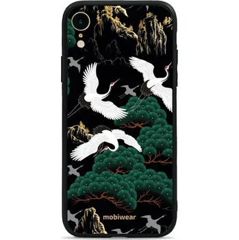 Pouzdro na mobilní telefon Lesklý kryt Mobiwear Glossy - Apple iPhone XR - G042G - Jeřábi (Prémiové lesklé pouzdro, obal, kryt Mobiwear Glossy na mobil Apple iPhone XR - G042G - Jeřábi, materiál Plast + TPU silikon - krytí po všech stranách, neošoupatelný potisk, tenké provedení,)