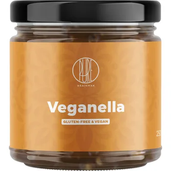 Cukrovinka BrainMax Pure BrainMax Pure® Veganella, Lískooříškový krém s mléčnou čokoládou, 250 g 100% VEGAN