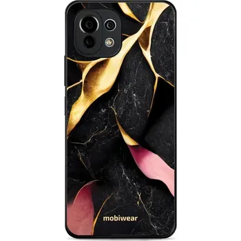 Pouzdro na mobilní telefon Lesklý kryt Mobiwear Glossy - Xiaomi 11 Lite 5G NE - G021G Černý a zlatavý mramor (Prémiové lesklé pouzdro, obal, kryt Mobiwear Glossy na mobil Xiaomi 11 Lite 5G NE - G021G Černý a zlatavý mramor, materiál Plast + TPU silikon - krytí po všech stranách,)