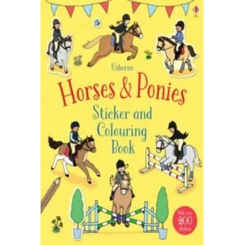 První čtění Horses & Ponies Sticker and Colouring Book – Fiona Patchett,Jessica Greenwell,Rebecca Finn (EN)