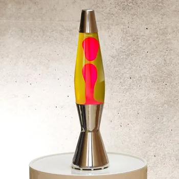 Lampa pro světelnou terapii Mathmos Astrobaby, originální lávová lampa, 1x28W, žlutá s červenou lávou, 43cm