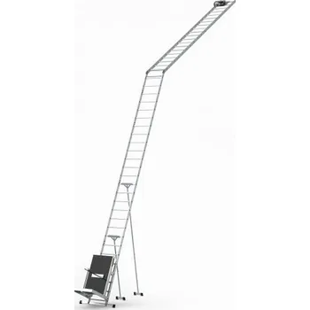 Plošinový vozík Střešní výtah elektrický 12,5m + transportní vozík pro fotovoltaické panely