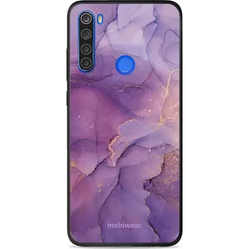 Pouzdro na mobilní telefon Lesklý kryt Mobiwear Glossy - Xiaomi Redmi Note 8T - G050G - Fialový mramor (Prémiové lesklé pouzdro, obal, kryt Mobiwear Glossy na mobil Xiaomi Redmi Note 8T - G050G - Fialový mramor, materiál Plast + TPU silikon - krytí po všech stranách, neošoupatelný)