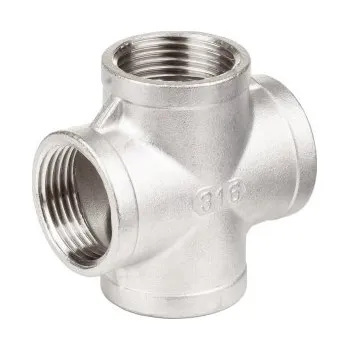 Fitinka Kříž - typ 302 - 1.4401: 1/4"