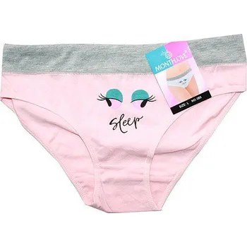 Dámské kalhoty Dámské kalhotky do boků růžové dvě oči 065 - 593/184