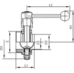 Klapka AWH-1.4301-EPDM-G/S: DN 25