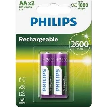 Článková baterie Baterie 1,2V AA LR06 NiHM (dobíjecí 2000 mA) Philips/GP